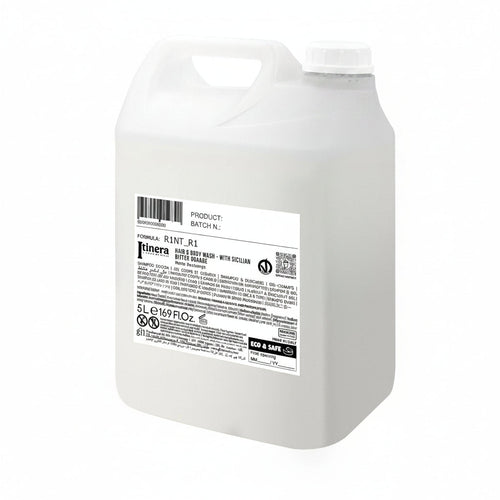 Duschgel und shampoo, daily recharge mit sizilianischer bitterorange, kanister 5 L ECO&SAFE, Itinera